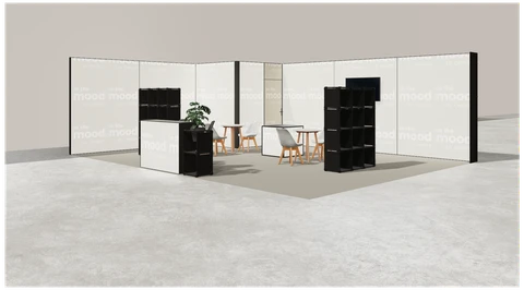 Stoisko w systemie M100 LED
