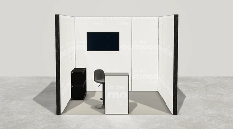Gotowe stoisko 3 × 3 m, szeregowe, M100 LED