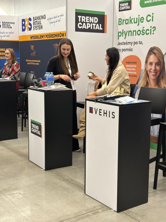 Stoiska konferencji finansowej w systemie M50